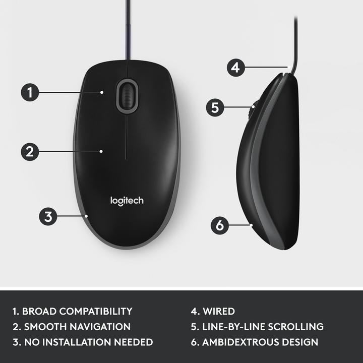 Produktbild Logitech M100 (Kabelgebunden)