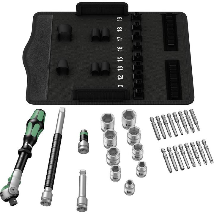 Actual product image Wera 8100 SB 6 Zyklop Speed Ratchet Set (13 mm, 16 mm, 10 mm, 8 mm, 12 mm, 15 mm)