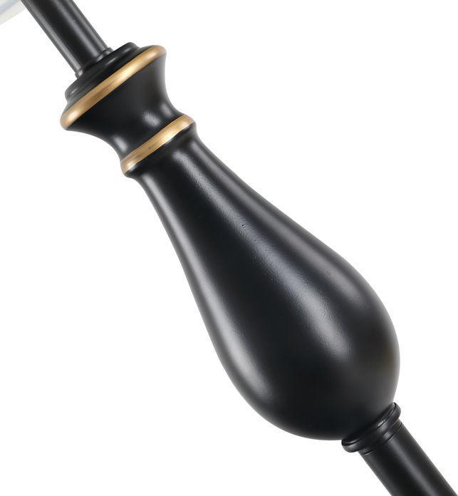 Produktbild Swisshandel24 3er-Lampenset 2 Tischlampe(ø38 x 158H cm) + 1 Stehlampe(ø30 x 62H cm) Vintage, Schwarz+Weiss, Metal (E27)