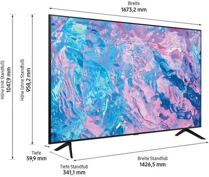 Immagine prodotto Samsung UE75CU7170 (75", CU7170, LED, 4K, 2023)