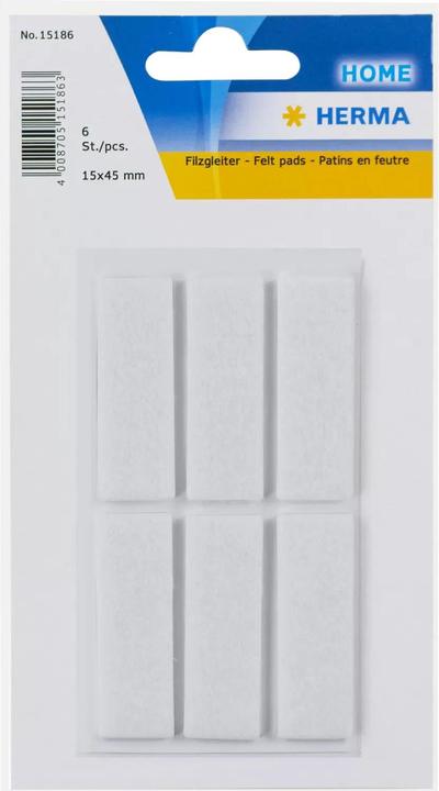 HERMA Felt gliders (Felt gliders, 6 Piece)