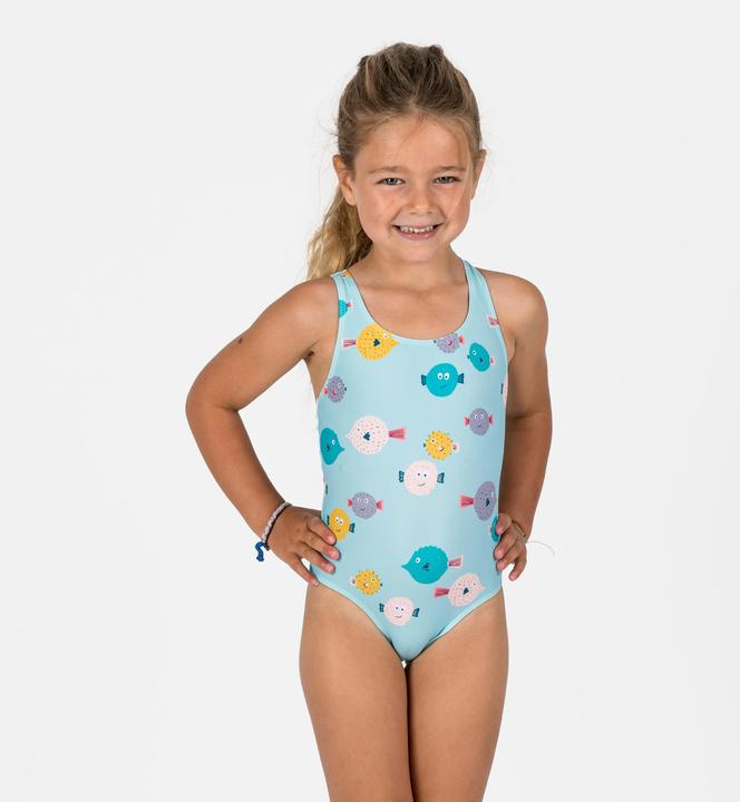 Image du produit Nabaiji Maillot de bain 1 pièce Bébé / Fille - bleu imprimés poissons (102)
