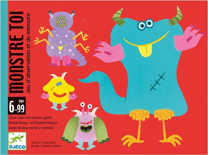 Djeco Card game Monstre toi (Multilingual)