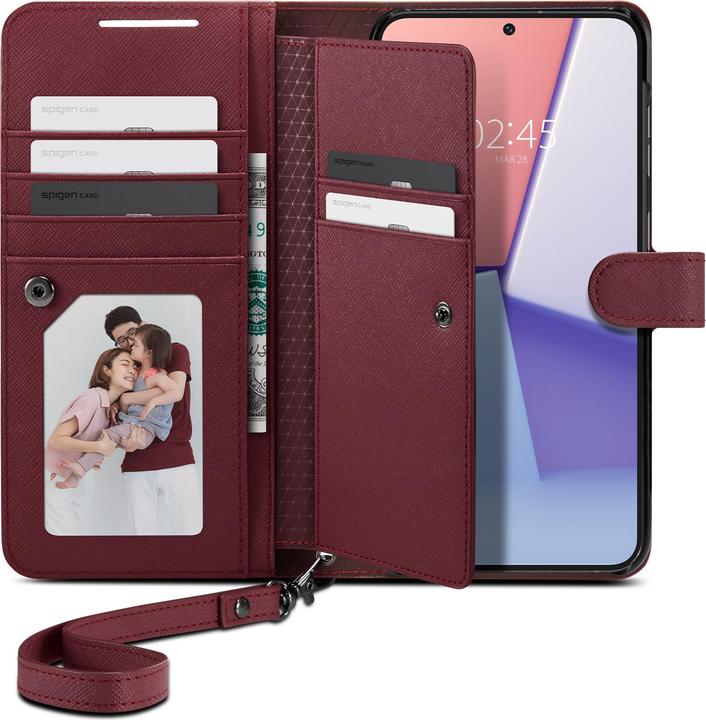 Produktbild Spigen Wallet S Plus für S916B Samsung Galaxy S23+ - burgundy (Samsung Galaxy S23+)