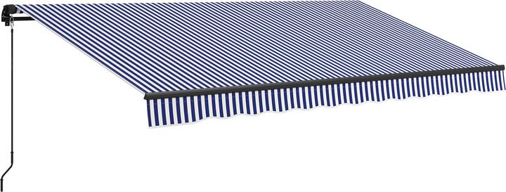 Produktbild Outsunny Markise mit Handkurbel und Befestigungsmaterial für verschiedene Oberflächen (3 m)