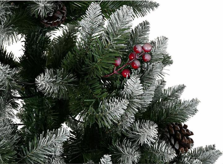 Actual product image DKD Home Decor Christmas tree White Red Green PVC Pineapple Snowy 125 x 125 x 210 cm (210 cm)