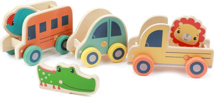 Fisher-Price Fisher Price Fahrzeugset Holz, 3er-Set