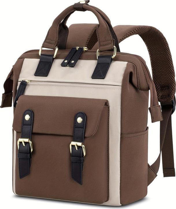 Only-Bags.Store Stilvoller kleiner Laptop-Rucksack - Modischer College Daypack mit verstellbaren Trägern, robustem