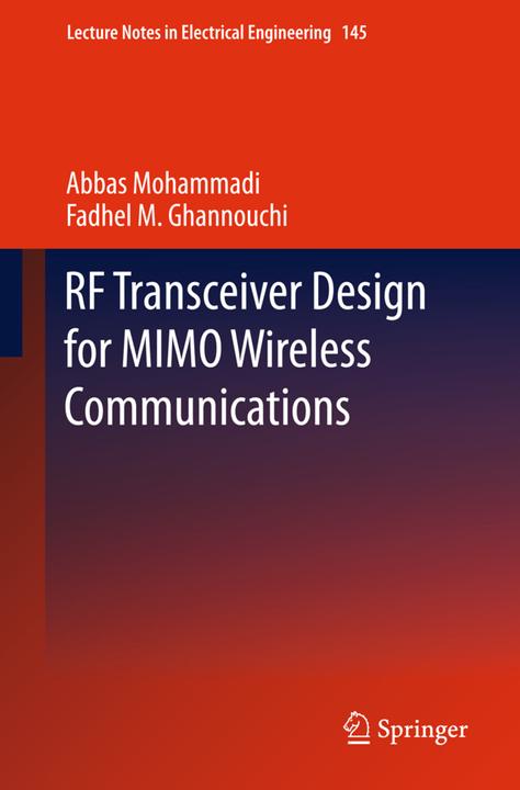 Produktbild RF Transceiver Design for MIMO Wireless Communications (Niederländisch, Fadhel M. Ghannouchi, Abbas Mohammadi, 2014)