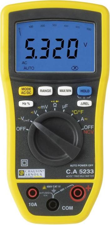Image du produit Chauvin Arnoux Multimètre à main numérique C.A 52 (CAT I)