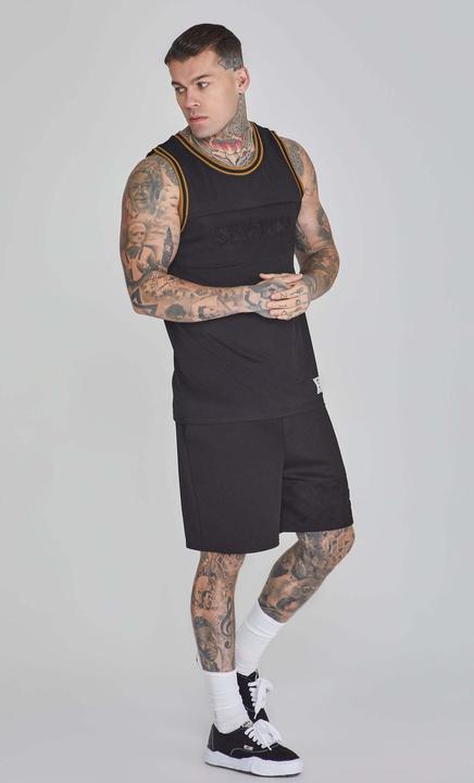 Image du produit Siksilk Gilet de basket-ball Top en noir (M)