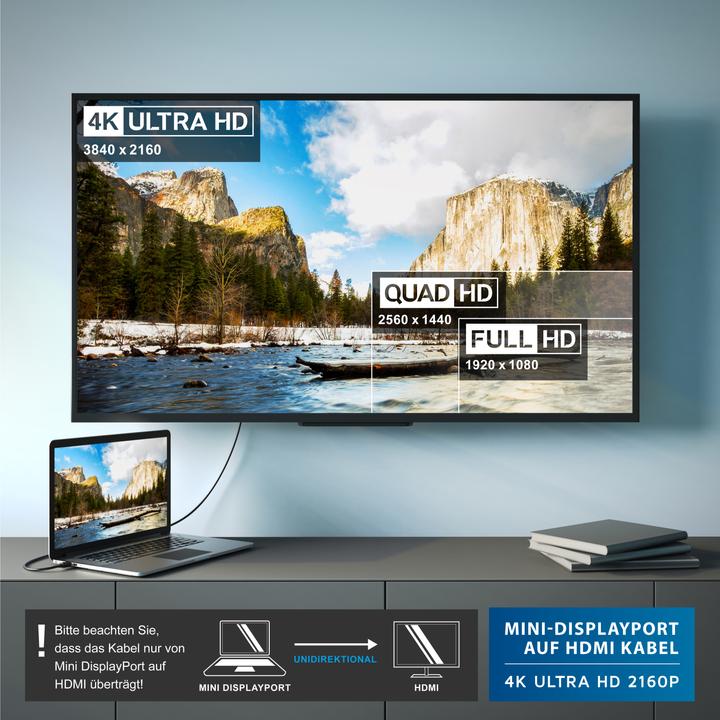 Image du produit CSL Mini DisplayPort - HDMI (type A) (3 m, DisplayPort, HDMI)