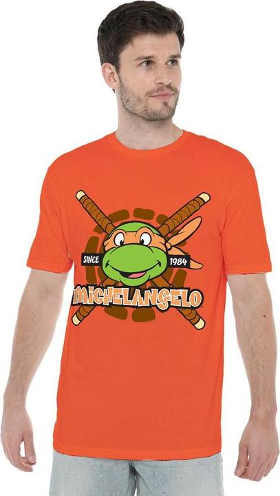 Immagine prodotto Teenage Mutant NT Since 1984 Maglietta Michelangelo Uomo (4XL)