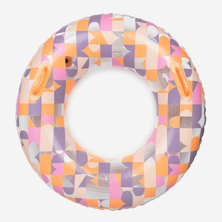 Nabaiji Bouée piscine gonflable grande taille 92 cm avec poignée - Allpop transparent