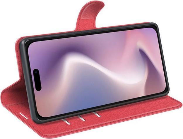 Actual product image MU Classic Litchi Leather Bookcover Series (Apple iPhone 16)