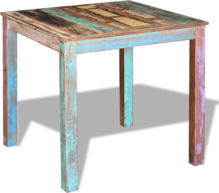 Produktbild VidaXL Esstisch Altholz 80x82x76 cm,Farbe: Mehrfarbig,Material (80 x 82 x 76 cm)