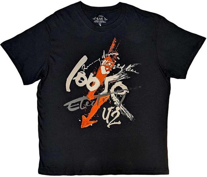 U2 360 Degree Tour 2009 Loose Electricity TShirt Rückseitiger Aufdruck (XXL)