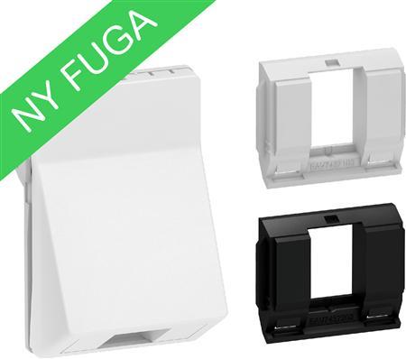 Produktbild LK Dataudtag FUGA T3 - 1,5 modul vinkel indsats, for 1 stk. Keystone konnektor (S/L), l