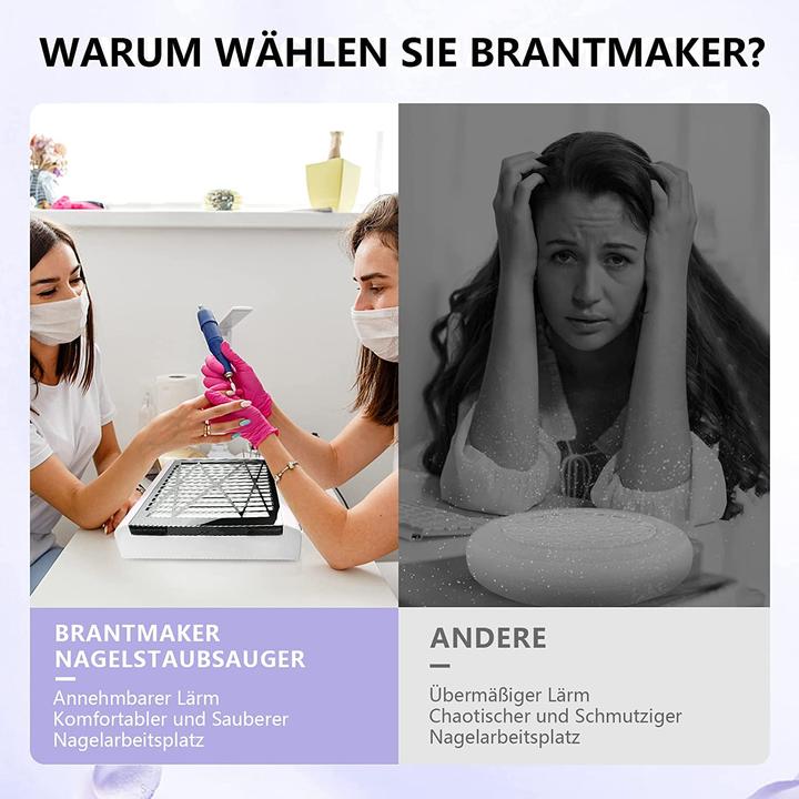 Produktbild Brantmaker Staubabsaugung Weiss Nagelstudio (1 x)