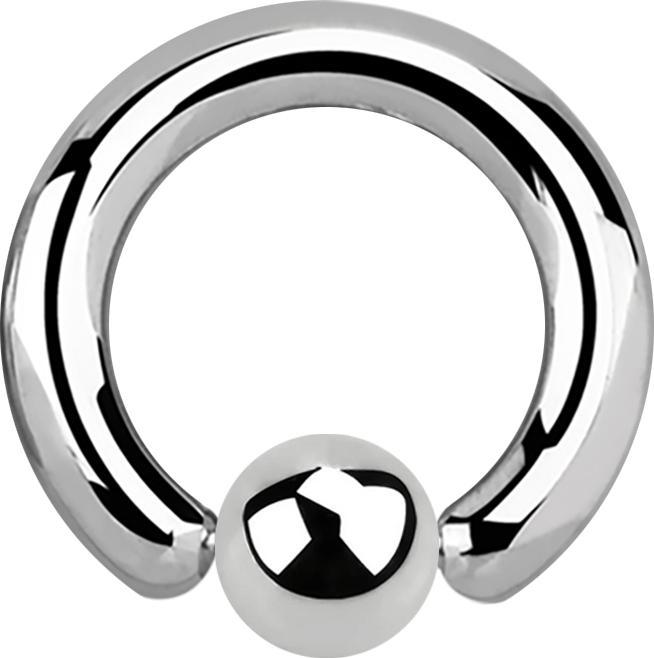 Star Piercing Ball Closure Ring silber (ohne Messing, Chirurgenstahl 316L)