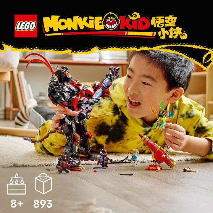 Actual product image LEGO Monkie Kid Mech from Evil Macaque (80033, LEGO Monkie Kid)