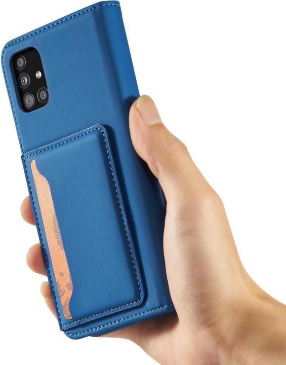 Produktbild Hurtel Magnet Card Case for Xiaomi Redmi Note 11 Pro Pouch Card Wallet Card Holder Blue (Xiaomi Redmi Note 11 Pro)
