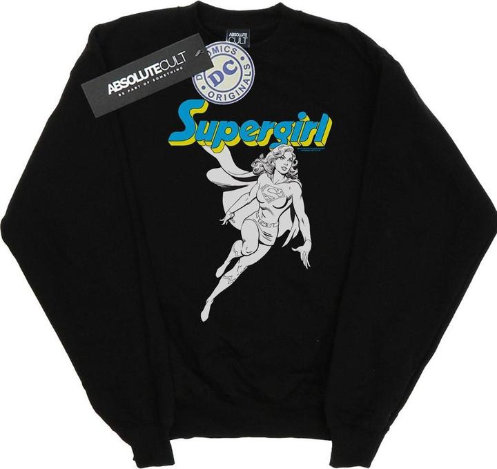 Produktbild Supergirl Mono Action Pose Sweatshirt (4XL)
