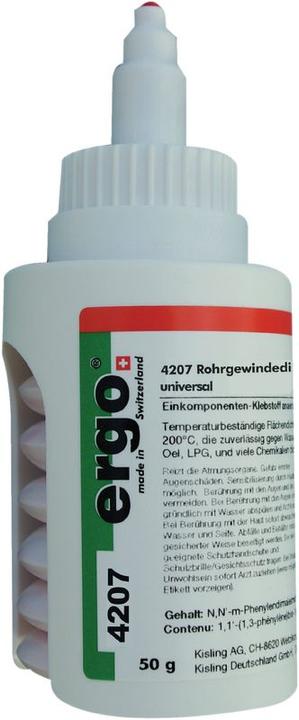 Actual product image Ergo Thread sealant medium strength 4207 (Yellow, 50 ml)