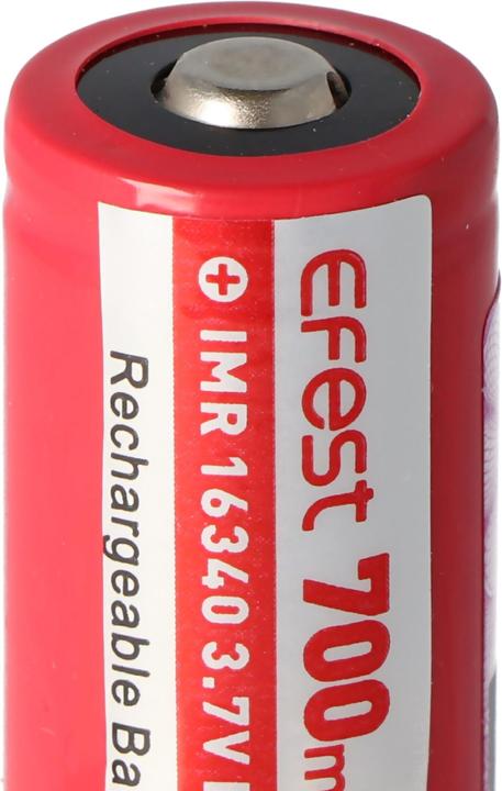 Actual product image Efest Akku IMR 16340 V2 (Pluspol erhöht) (16340, 700 mAh)