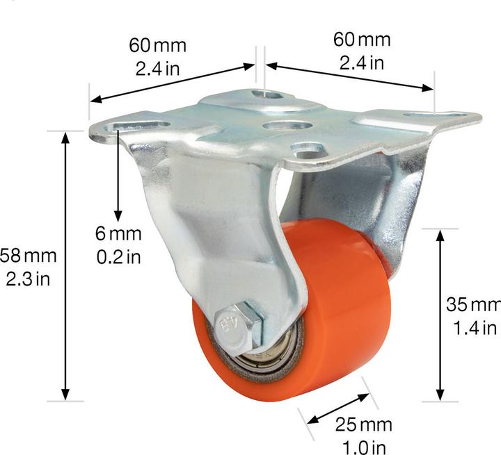 Produktbild Wagner System Transportgeräte-Bockrollen MINI