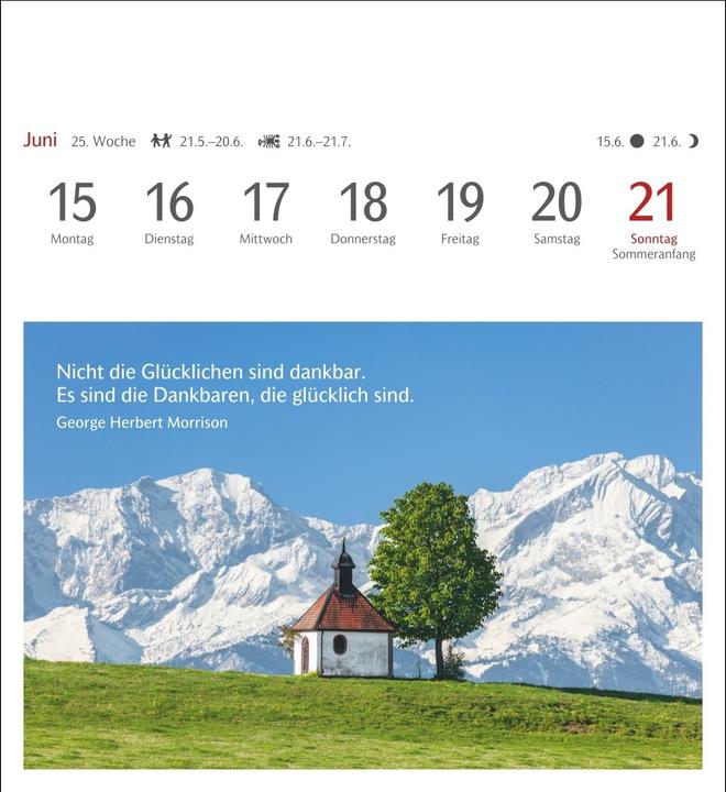 Produktbild Harenberg Momente des Glücks Postkartenkalender 2026 - Wochenkalender mit Zitaten, mit 53 Postkarte (Harter Einband, Deutsch)