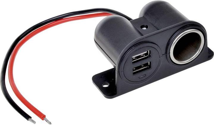 IWH Presa con USB 12/24 Volt 2100 mA