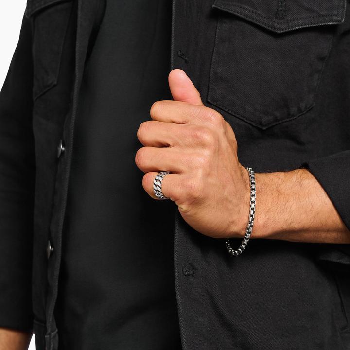 Immagine prodotto Thomas Sabo Ring Kettenglieder breit Silber (52, 925 Argento)