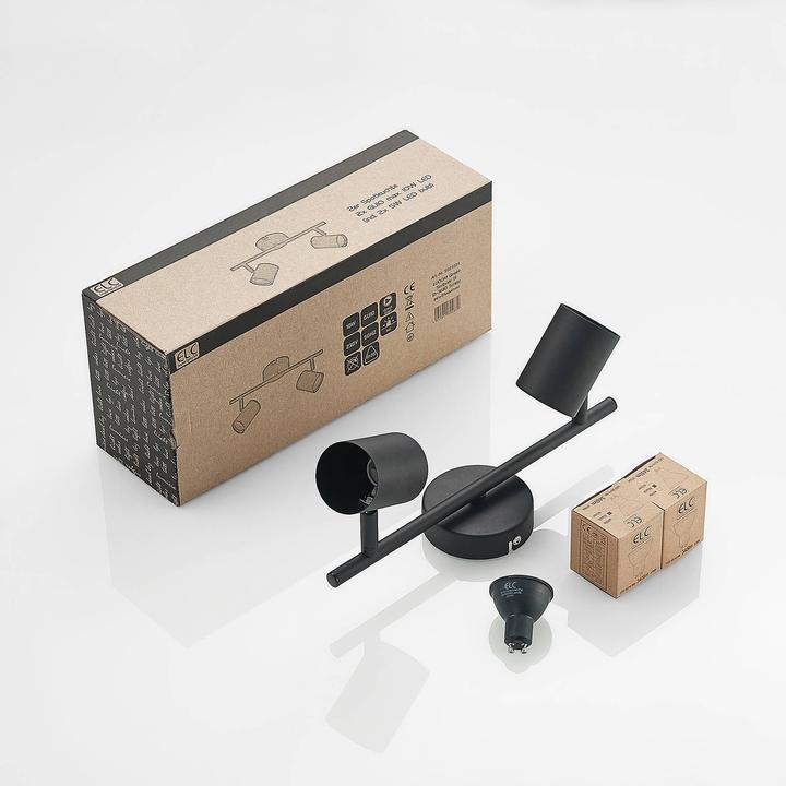 Produktbild Elc Binola LED-Strahler in Schwarz, zweiflammig (690 lm, GU10)