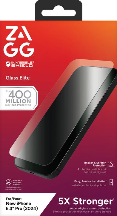 Produktbild Zagg InvisibleShield (1 Stück, Apple iPhone 16 Pro)