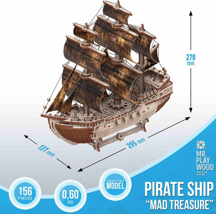Produktbild Mr Playwood Piratenschiff