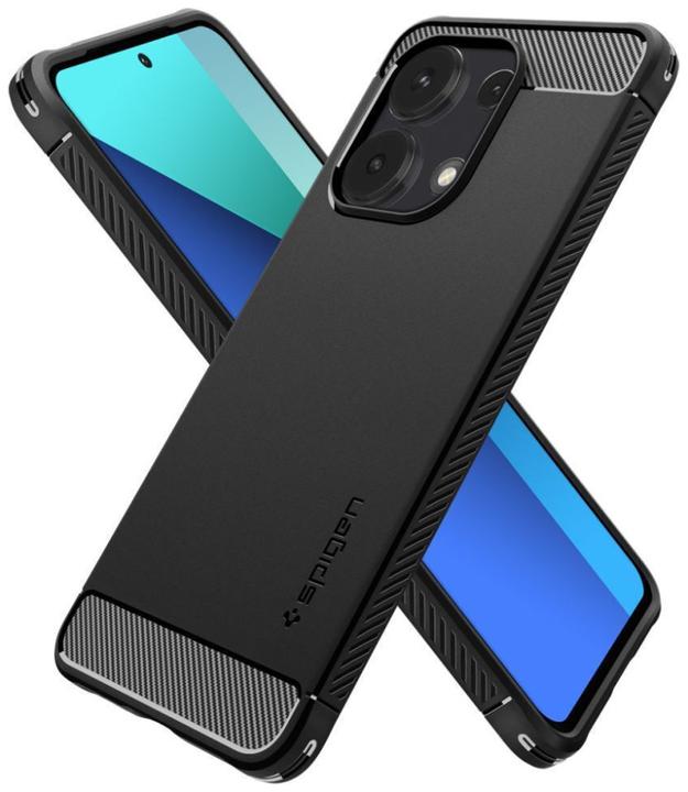 Actual product image Spigen Rugged Armor case for Xiaomi Redmi Note 13 4G / LTE - matte black (Xiaomi Redmi Note 13 4G)