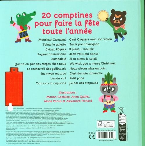 Produktbild Milan éditions Mon recueil de comptines pour faire la fête : 20 chansons à écouter (Französisch, Cocklico Marion, 2023)