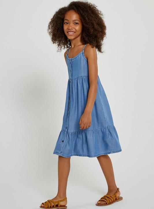 Image du produit La Redoute Collections Robe à bretelles en denim léger (98)