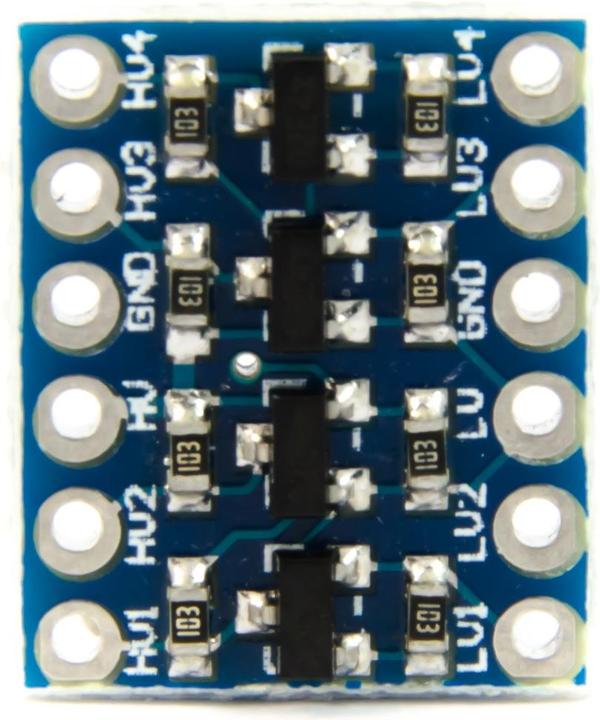 Actual product image Purecrea Logic Level Converter 4-channel 5V / 3.3V
