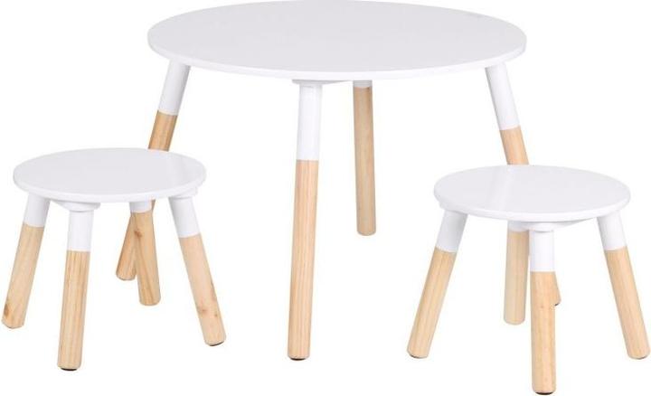 Judy Wild Kinderholztisch mit 2 Hocker (Kids table)