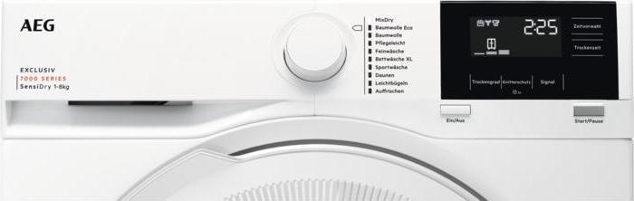 Image du produit AEG TR7T60589 wasdroger Vrijstaand Voorbelading 8 kg A++ Wit (8 kg, Droite)