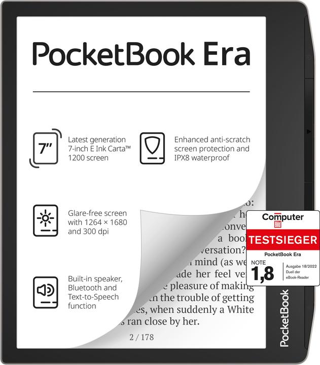 PocketBook L'era (7", 16 GB, Polvere di stelle argento)