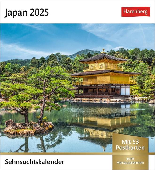 Produktbild Harenberg Japan Sehnsuchtskalender 2025 - Wochenkalender mit 53 Postkarten (Deutsch)