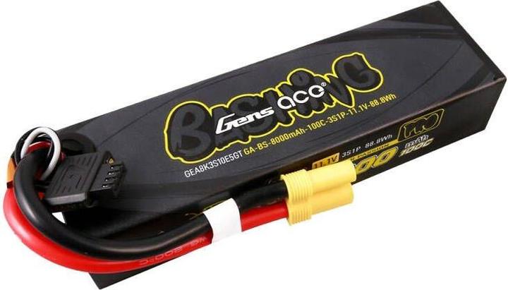 Produktbild Gens Ace G-Tech 8000mAh 11.1V 100C 3S1P Lipo Battery Pack with EC5-Bashing Series (11.10 V, 8000 mAh)