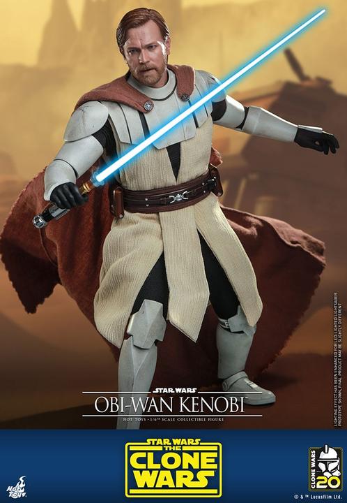 Produktbild Hot Toys Star Wars The Clone Wars figurine 1/6 Obi-Wan Kenobi 30 cm