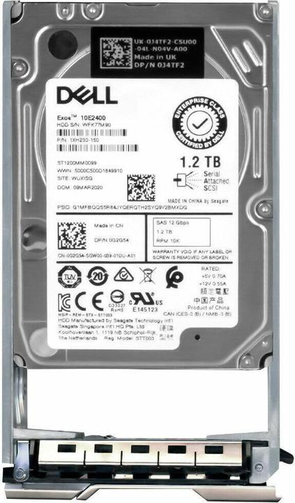 Produktbild Dell 1.2TB HDD SAS12 10K RPM 512b (1.20 TB, 2.5")