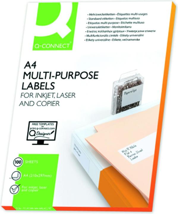 Produktbild Q-Connect Etikett Universal 52,5x21,2 mm weiss