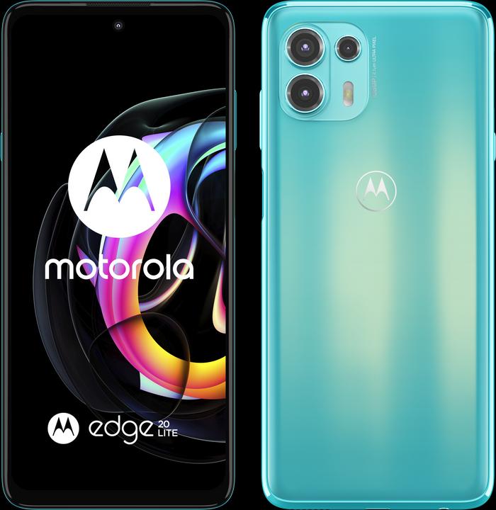 Actual product image Motorola Edge 20 Lite (128 GB, Laguna Green, 6.67", Hybrid Dual SIM, 108 Mpx, 5G)