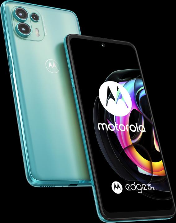 Actual product image Motorola Edge 20 Lite (128 GB, Laguna Green, 6.67", Hybrid Dual SIM, 108 Mpx, 5G)